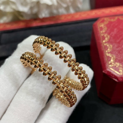 [Max Jewelry ]CLASH LARGE HOOP EARRINGS
