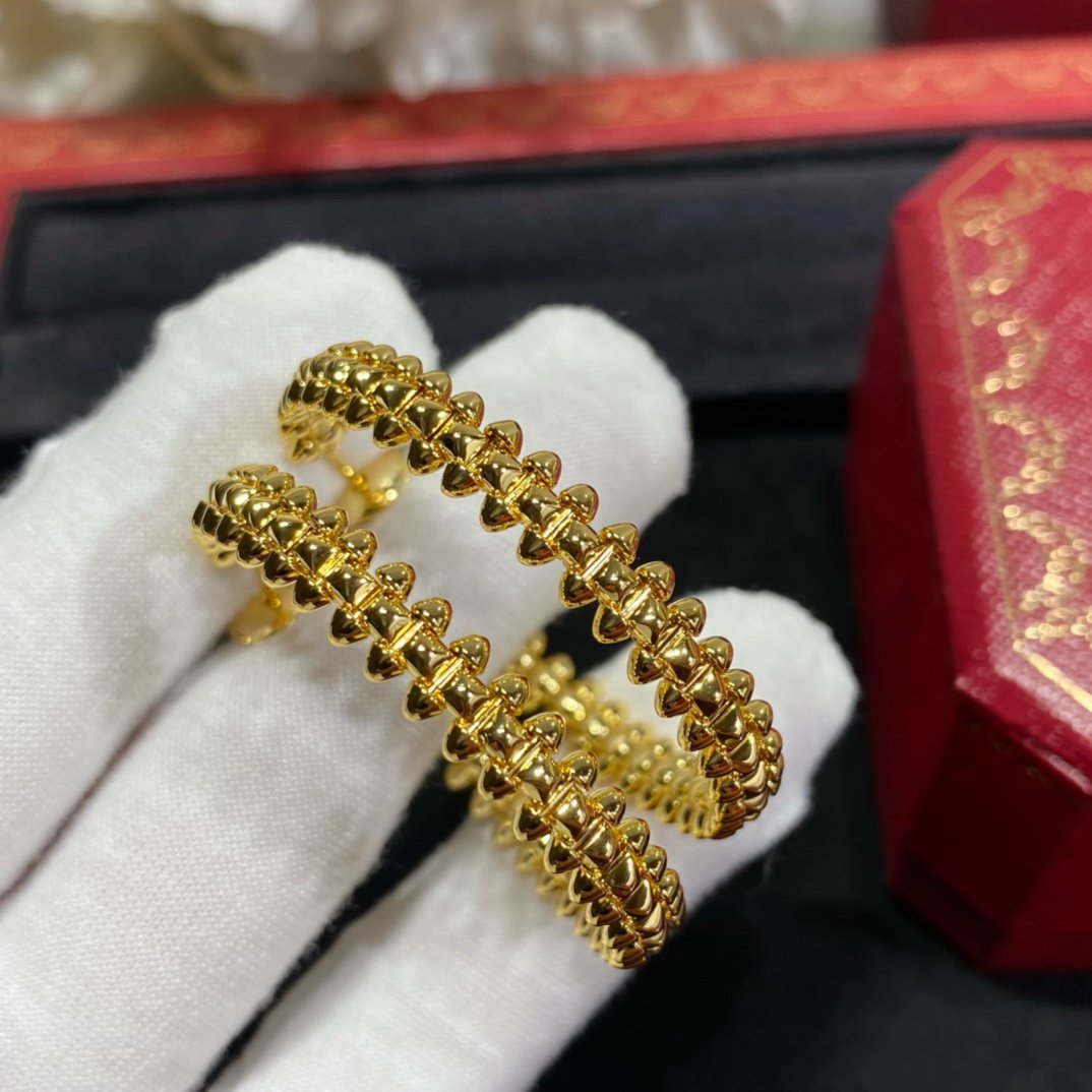 [Max Jewelry ]CLASH LARGE HOOP EARRINGS