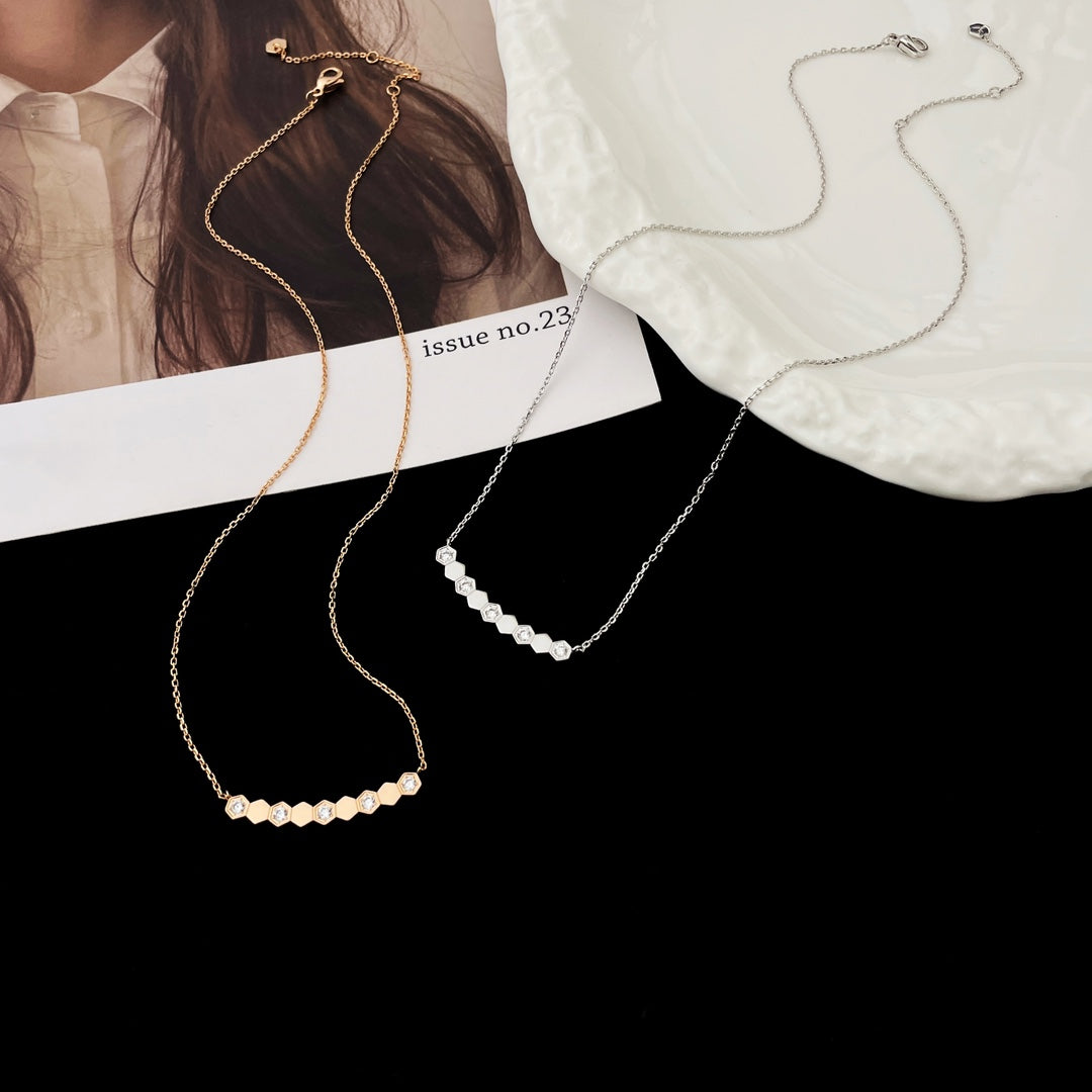 [Max Jewelry ]BEE MY LOVE DIAMOND NECKLACE
