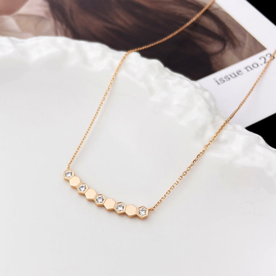 [Max Jewelry ]BEE MY LOVE DIAMOND NECKLACE