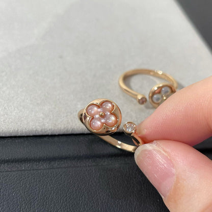 [Max Jewelry ]SUN 1 DIAMOND PINK MOP RING