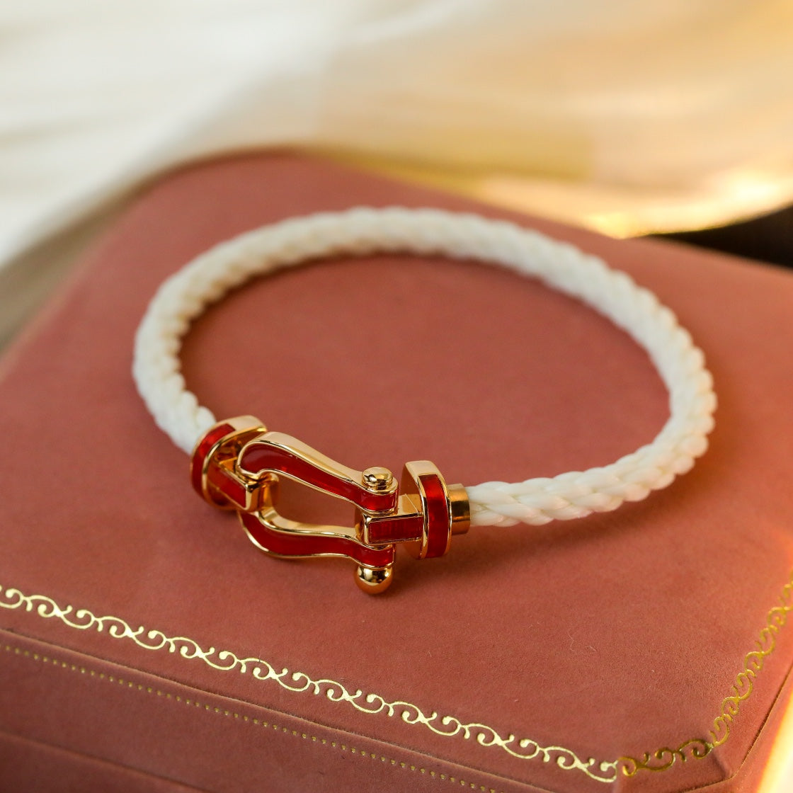 [Max Jewelry ]FORCE 10 WHITE TEXTILE DIAMOND PAVED