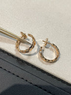 [Plus&Max]Hollow Design Four-Leaf Clover Flower Shape Earrings