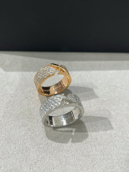 [Max Jewelry ]LIENS EVIDENCE  DIAMOND PAVED RING