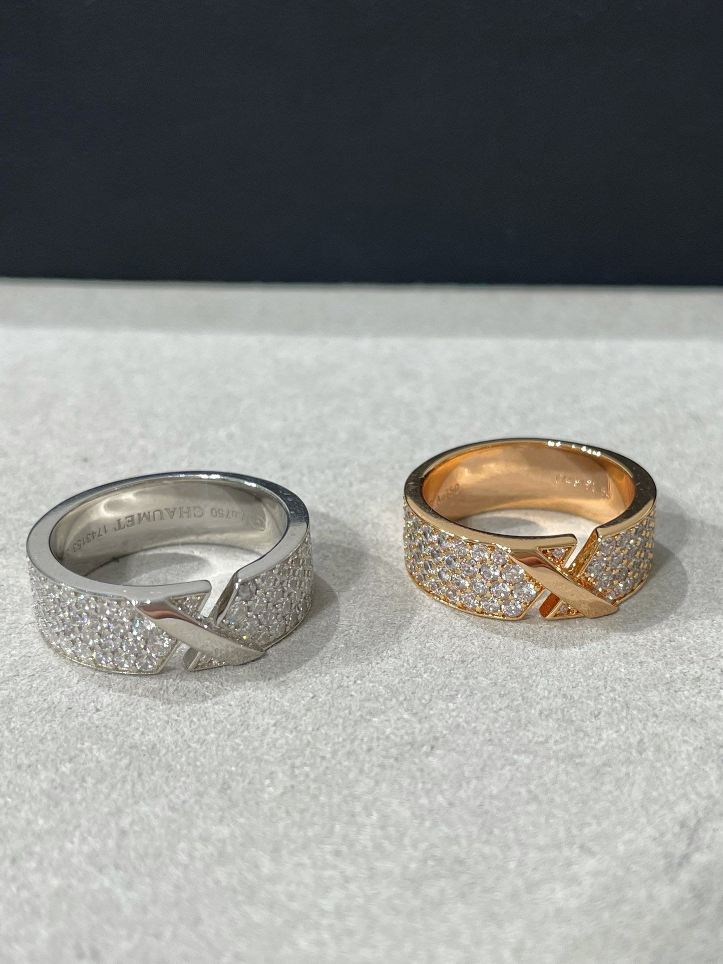 [Max Jewelry ]LIENS EVIDENCE  DIAMOND PAVED RING