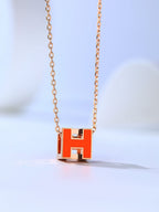 [Plus&Max]H CAGE PINK GOLD NECKLACE