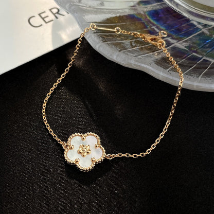 [Max Jewelry ]LUCKY SPRING ROSE GOLD MOP BRACELET