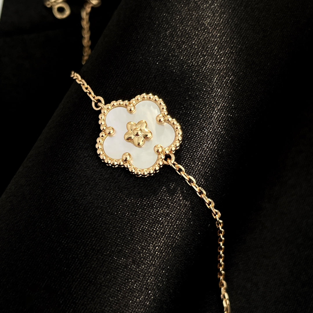 [Max Jewelry ]LUCKY SPRING ROSE GOLD MOP BRACELET