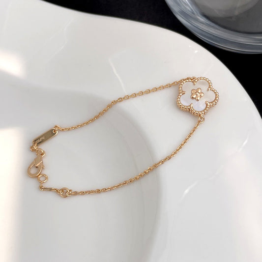 [Max Jewelry ]LUCKY SPRING ROSE GOLD MOP BRACELET