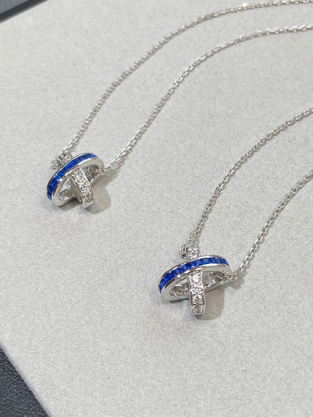 [Plus&Max]LIENS DIAMOND SILVER NECKLACE