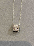 [Plus&Max]PERLEE PEDANT SIVLER DIAMOND NECKLACE