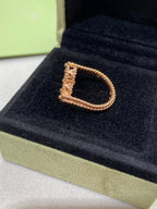[Plus&Max]CLOVER RIVERSIBLE ROSE GOLD RING