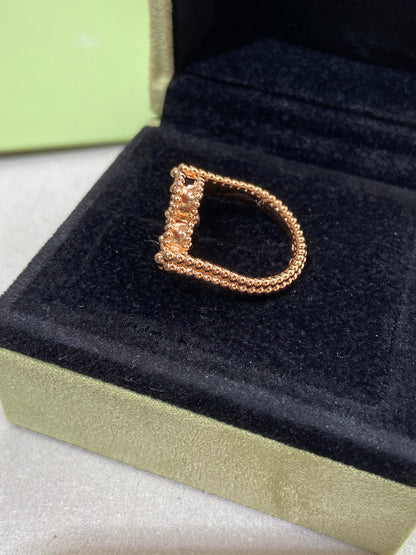 [Max Jewelry ]CLOVER RIVERSIBLE ROSE GOLD RING