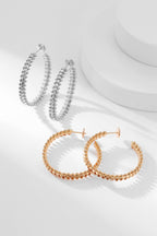 [Plus&Max]CLASH HOOP EARRINGS
