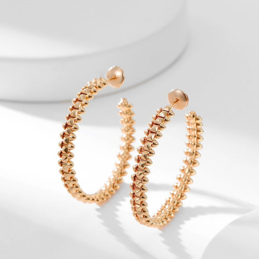 [Max Jewelry ]CLASH HOOP EARRINGS