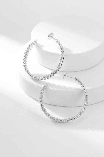 [Max Jewelry ]CLASH HOOP EARRINGS