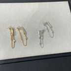 [Plus&Max]CHAINE CHAOS DIAMOND DROP EARRINGS