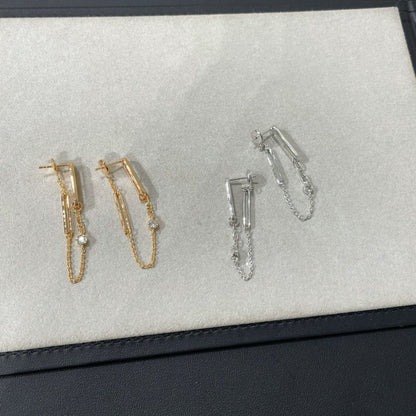 [Max Jewelry ]CHAINE CHAOS DIAMOND DROP EARRINGS