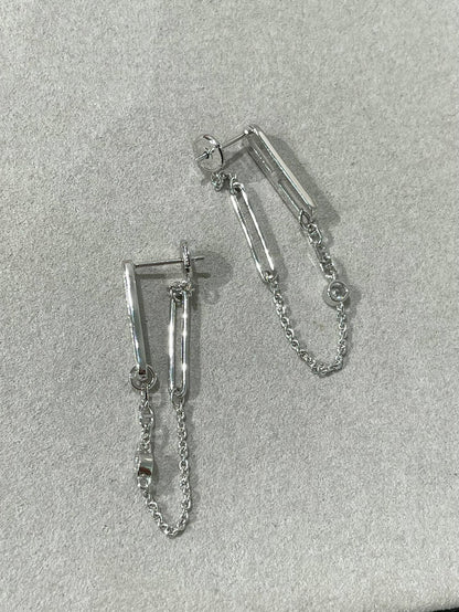 [Max Jewelry ]CHAINE CHAOS DIAMOND DROP EARRINGS