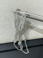 [Plus&Max]CHAINE CHAOS DIAMOND DROP EARRINGS