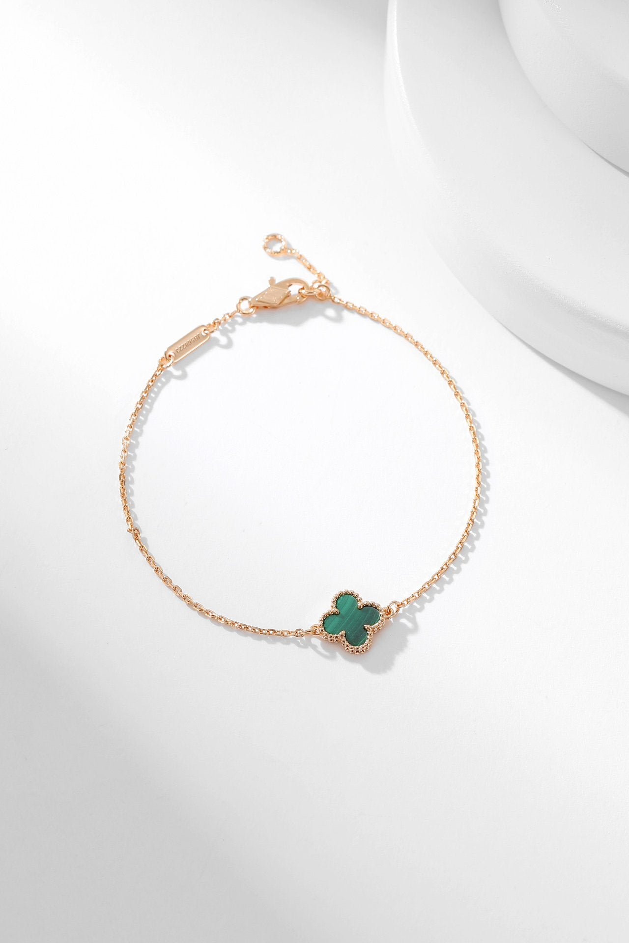 [Max Jewelry ]CLOVER BRACELET MALACHITE 1 MOTIF