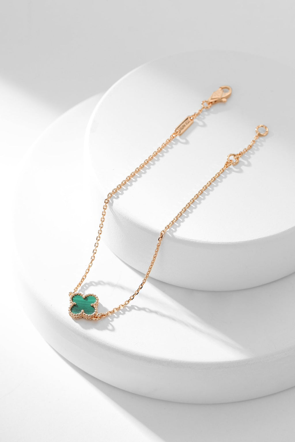 [Plus&Max]CLOVER BRACELET MALACHITE 1 MOTIF