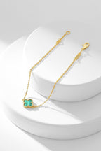 [Plus&Max]CLOVER BRACELET MALACHITE 1 MOTIF