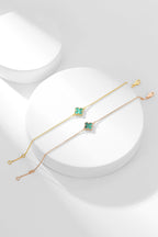[Plus&Max]CLOVER BRACELET MALACHITE 1 MOTIF