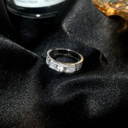 [Max Jewelry ]KELLY SILVER DIAMOND RING