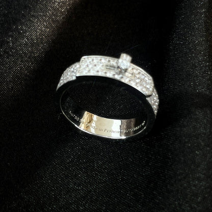 [Max Jewelry ]KELLY SILVER DIAMOND RING