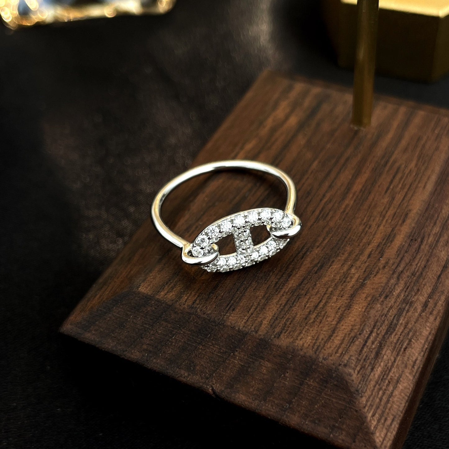 [Max Jewelry ]RONDE SMALL SILVER DIAMOND RING