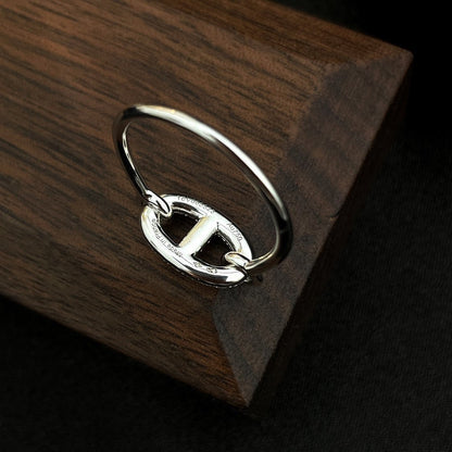 [Max Jewelry ]RONDE SMALL SILVER DIAMOND RING