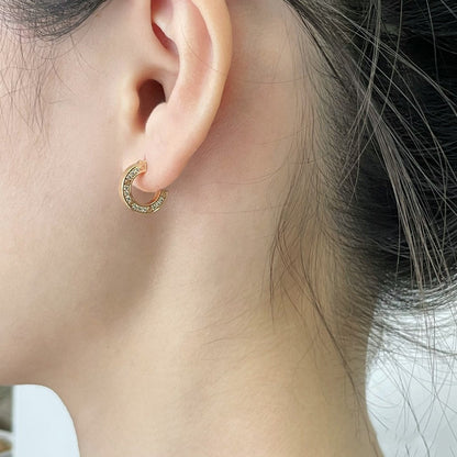 [Max Jewelry ]LOVE DIAMOND EARRINGS