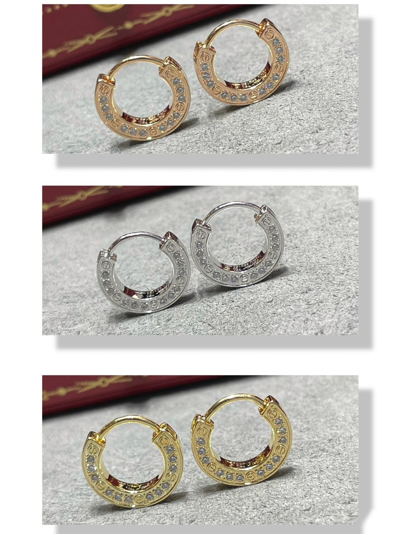 [Max Jewelry ]LOVE DIAMOND EARRINGS