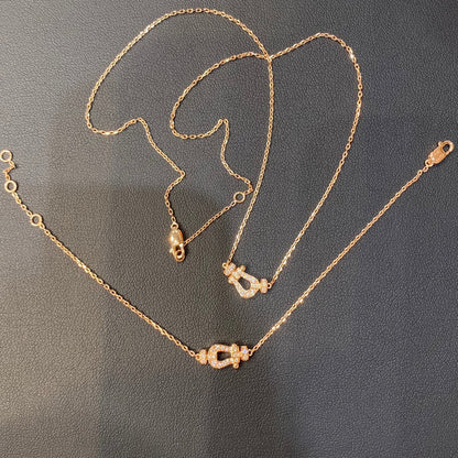 [Max Jewelry ]FORCE 10 DIAMOND PINK GOLD NECKLACE MINI MODEL