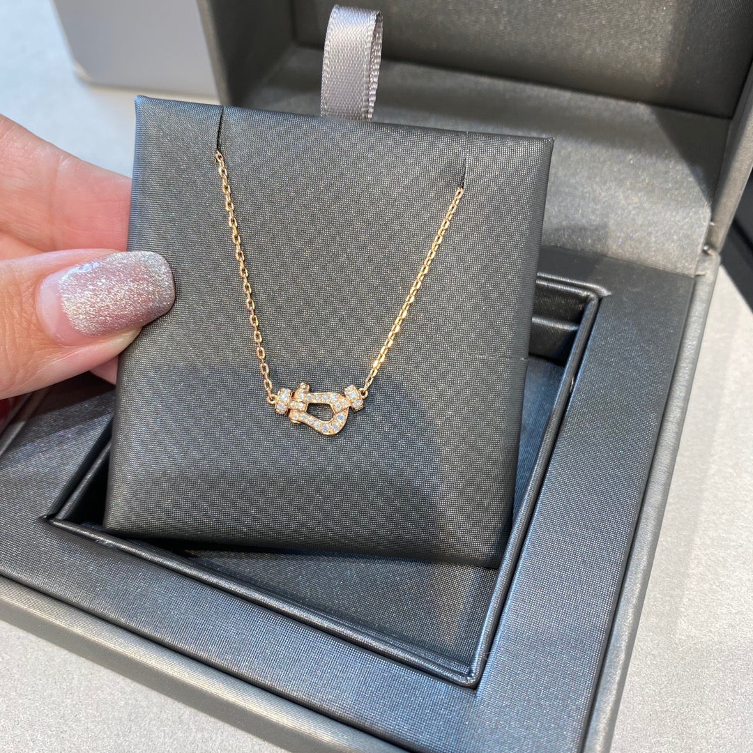 [Max Jewelry ]FORCE 10 DIAMOND PINK GOLD NECKLACE MINI MODEL