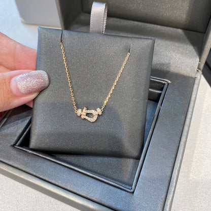 [Max Jewelry ]FORCE 10 DIAMOND PINK GOLD NECKLACE MINI MODEL