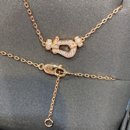 [Max Jewelry ]FORCE 10 DIAMOND PINK GOLD NECKLACE MINI MODEL