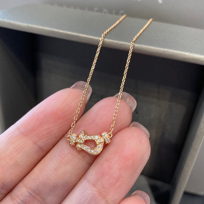 [Max Jewelry ]FORCE 10 DIAMOND PINK GOLD NECKLACE MINI MODEL