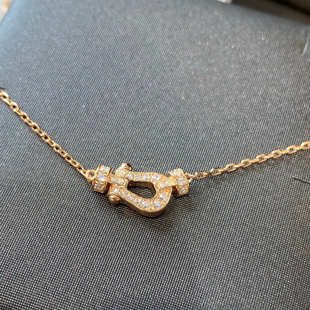 [Max Jewelry ]FORCE 10 DIAMOND PINK GOLD NECKLACE MINI MODEL