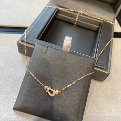 [Max Jewelry ]FORCE 10 DIAMOND PINK GOLD NECKLACE MINI MODEL