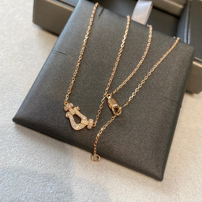[Max Jewelry ]FORCE 10 DIAMOND PINK GOLD NECKLACE MINI MODEL