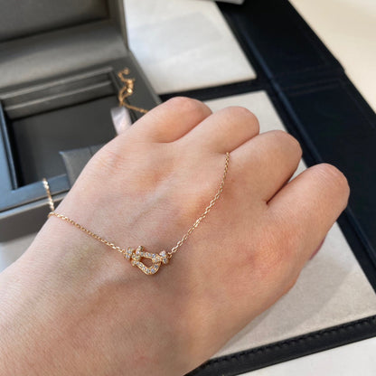 [Max Jewelry ]FORCE 10 DIAMOND PINK GOLD NECKLACE MINI MODEL