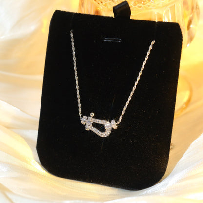 [Max Jewelry ]FORCE 10 DIAMOND SILVER NECKLACE MINI MODEL