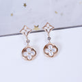 [Plus&Max]STAR AND SUN PINK GOLD MOP DROP EARRINGS