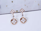 [Plus&Max]STAR AND SUN PINK GOLD MOP DROP EARRINGS