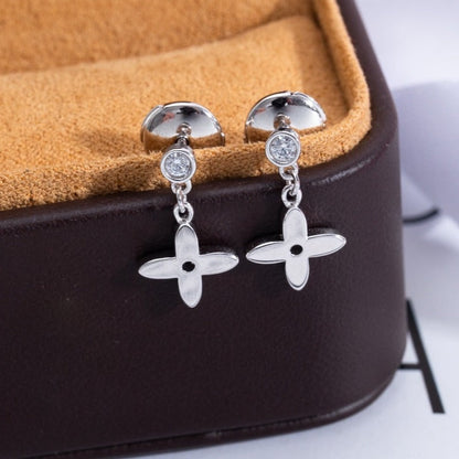[Max Jewelry ]VIDYLLE SILVER DIAMOND MINI DROP EARRINGS