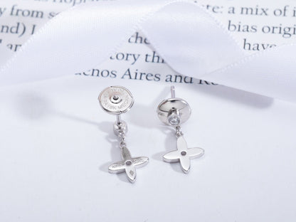 [Max Jewelry ]VIDYLLE SILVER DIAMOND MINI DROP EARRINGS