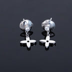 [Plus&Max]VIDYLLE SILVER DIAMOND MINI DROP EARRINGS