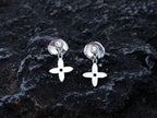 [Plus&Max]VIDYLLE SILVER DIAMOND MINI DROP EARRINGS